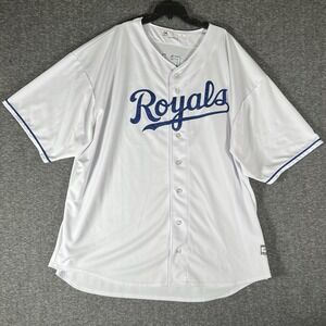 Majestic Eric Hosmer #35 Kansas City Royals Jersey White Adult 5XL